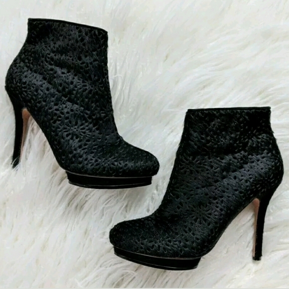 bcbg black booties